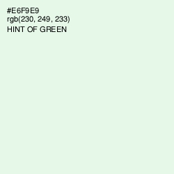#E6F9E9 - Hint of Green Color Image